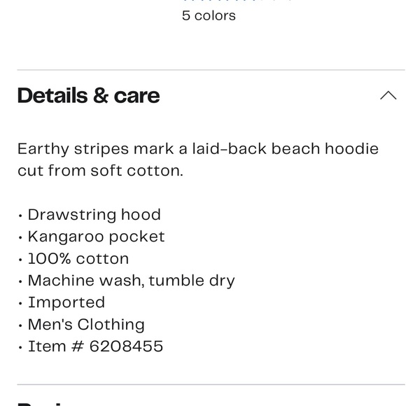 NWT Billabong Cotton Hoodie - Picture 5 of 6